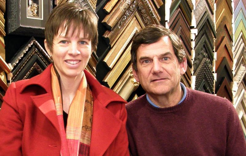 David Osann & Heather Barker love custom picture framing!